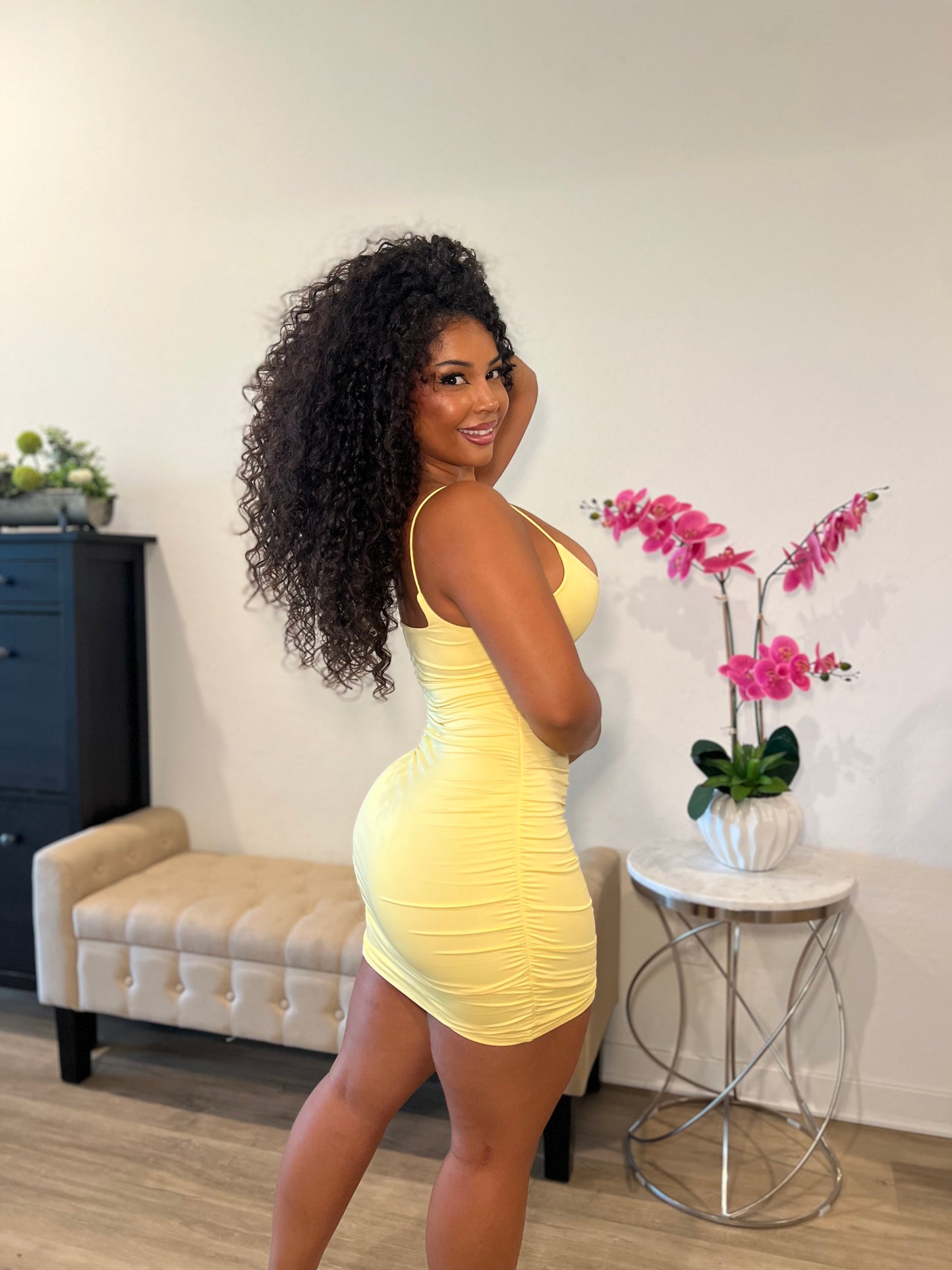 Ruched Mini Dress
