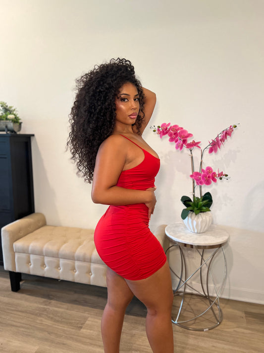 Ruched Mini Dress